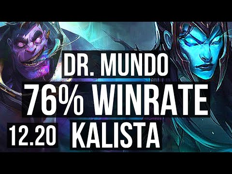 DR. MUNDO vs KALISTA (TOP) | 76% winrate, 3/1/2 | EUW Master | 12.20