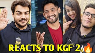 Ashish, @Thugesh , @triggeredinsaan on KGF 2 Movie 🔥 | KGF Chapter 2 Reaction Review #shorts