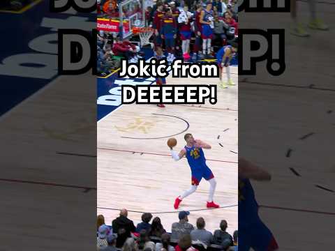 Jokić from 3/4 COURT! 😱