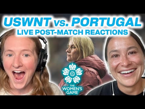 USWNT vs. PORTUGAL LIVE post-game reactions w/ Sam Mewis & Ali Riley | How Portugal shocked USA