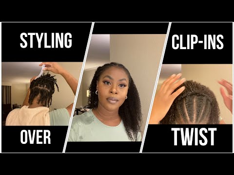 How To: Clip ins over twist