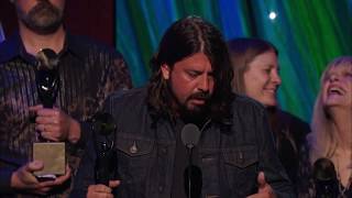 Nirvana Acceptance Speeches | 2014 Rock & Roll Hall of Fame Induction Ceremony