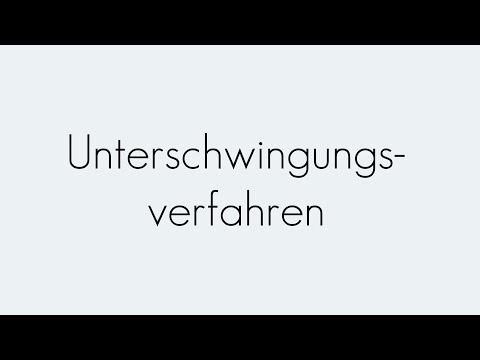 Unterschwingungsverfahren | Wechselspannung | Begriffserklärung
