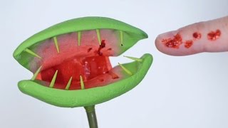 VENUS FLYTRAP BITES FINGER!