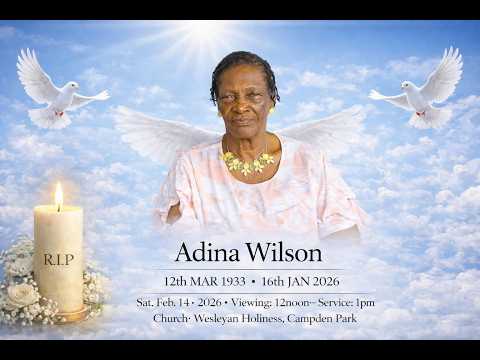Service of Thanksgiving for the late Adina Wilson of Campden Park