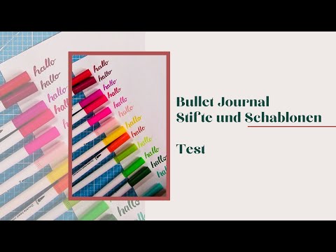 Test Stifte Set von amazon Handlettering Bullet journal colorieren ausmalen