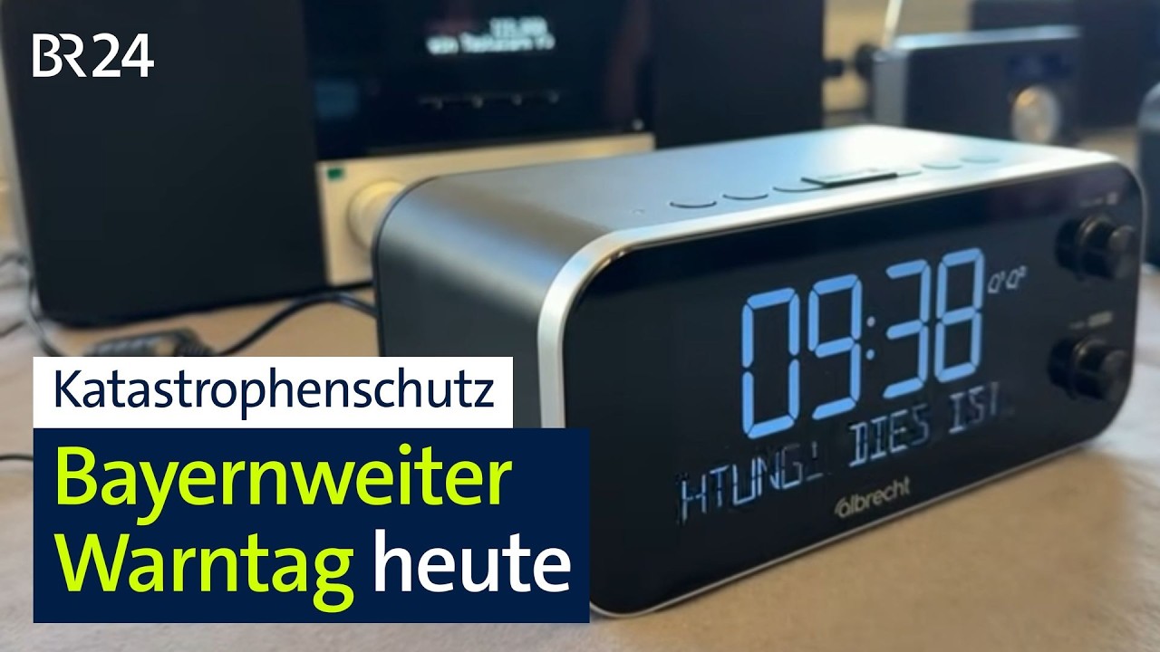 Warntag Bayern - Wie Technik aus Erlangen uns schützt I BR24