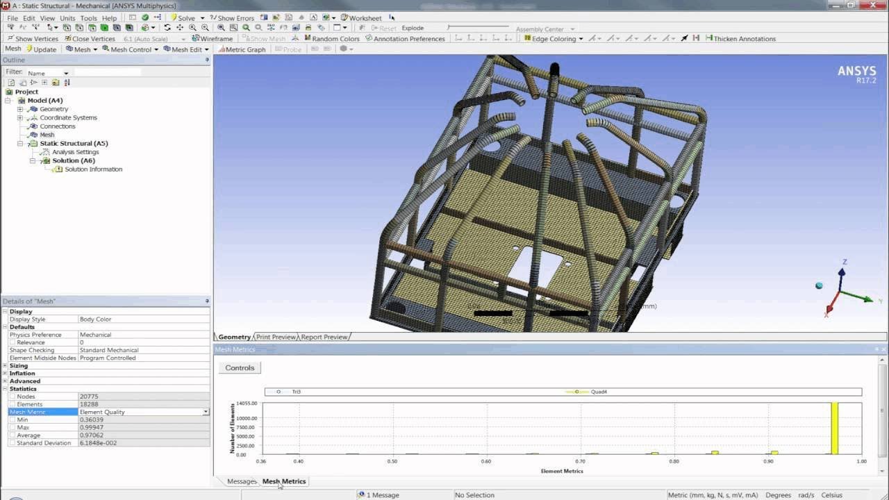 Beam and Shell Modeling with ANSYS Mechanical [Tutorial]