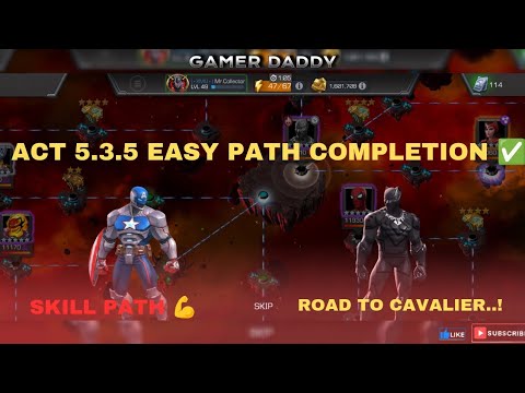 Act 5.3.5 Easy Path Completion| Road to Cavalier| #mcoc #marvelcontestofchampions #gaming