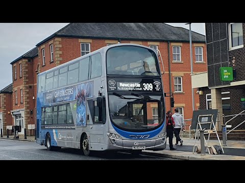 Journey on Route 311 | NL63YCN/6109 - Go North East: Volvo B9TL/Wright Eclipse Gemini 2