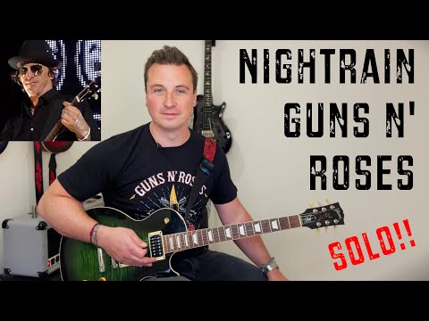 SOLO LESSON! 🚂 Nightrain - 🌹 Guns N' Roses 🌹 (Izzy's Solo 1 with TABS) #izzystradlin