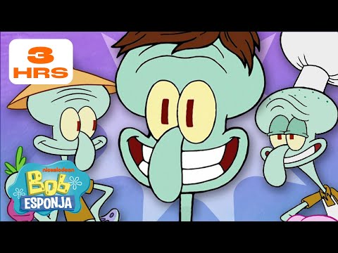 Bob Esponja | ¡2 Horas de los MEJORES Momentos de Calamardo! | Bob Esponja en Español