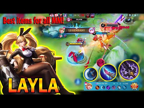 The Best items for All MM in MLBB | Layla Build Highest Damage MLBB