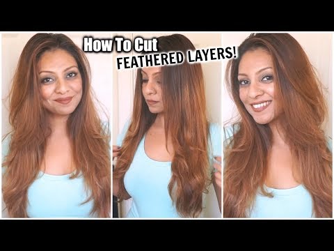 HOW TO CUT YOUR HAIR AT HOME IN FEATHERED LAYERS│DIY LAYERS HAIRCUT│HOW TO SHORT LAYERS IN LONG HAIR