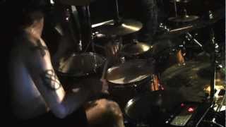 Into Eternity- Bryan Newbie&#39;s Drum Cam - Black light ending- Calgary, July 20th, 2012