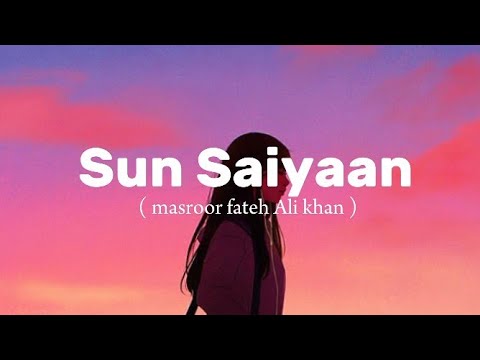 Sun saiyaan | masroor fateh Ali khan | FULL SONG | QURBAN OST | ARY DIGITAL |