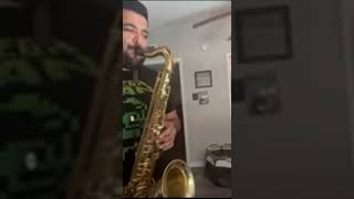 10MFAN ARTIST Jerry Espinoza on his * BRAND NEW* $249 Cabernet 7* tenor sax 3-D mouthpiece!!!