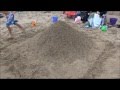 Two Hours in Two Minutes - High Speed Video of Sandcastle Construction