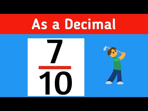 7/10 as a decimal | Converting 7/10 in decimal form