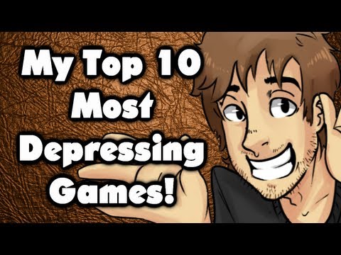 Top 10 Most Depressing Games! - Caddicarus