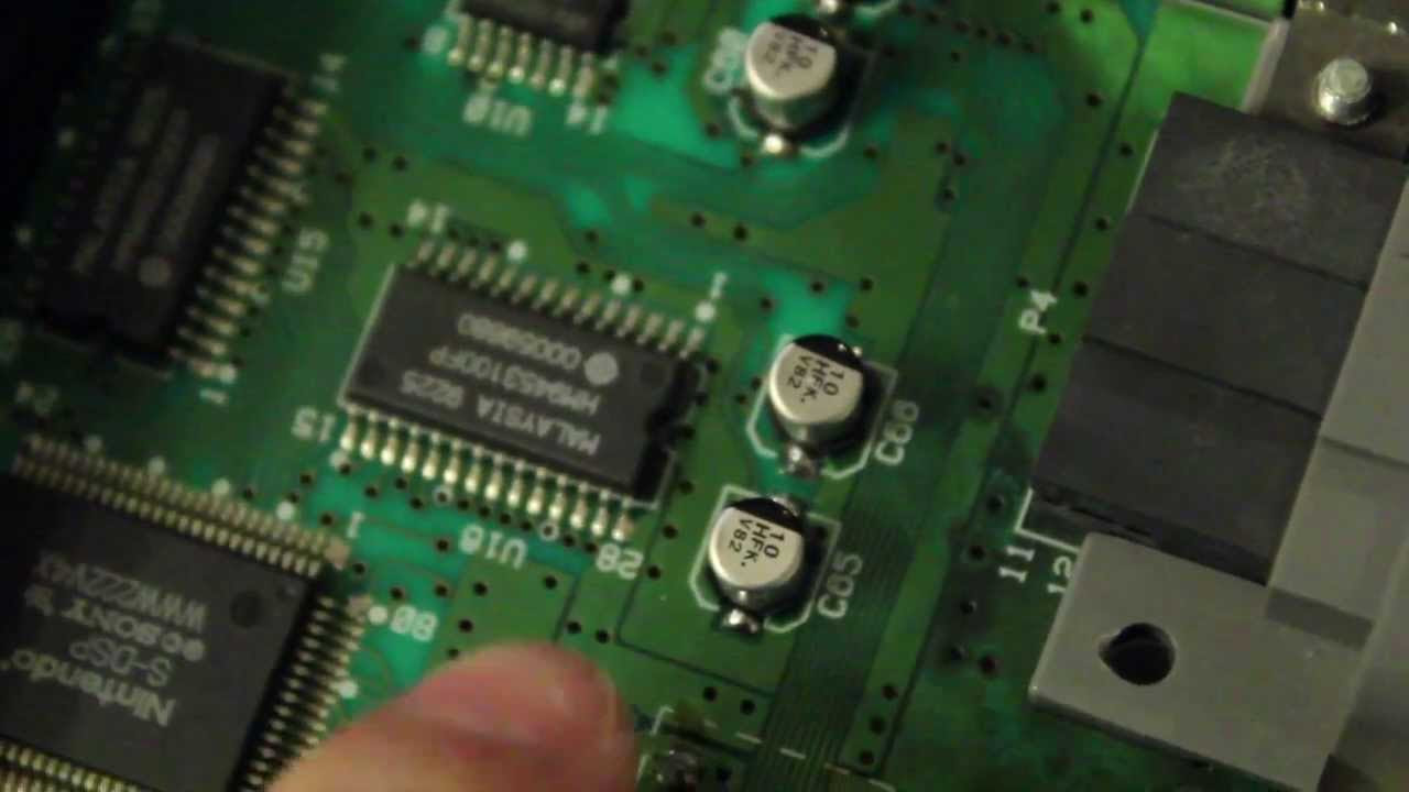 Super Nintendo (Serial: UP12144537) Capacitor Replacement