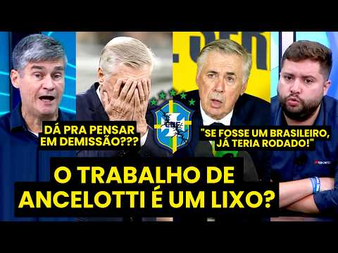 DEMITIR ANCELOTTI??? “SE FOSSE UM BRASILEIRO, JÁ TERIA RODADO! NÃO É POSSÍVEL QUE A SELEÇÃO…”