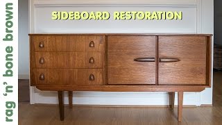 Restoring And Repairing A Mid Century Modern Style Sideboard