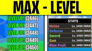 How to Get LEVEL 2450 in ONE WEEK in Blox Fruits For Free | Roblox Blox Fruits