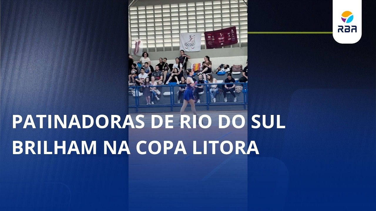 Patinadoras de Rio do Sul brilham na Copa Litoral