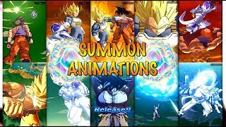 ALL RARE &amp; SUPER RARE SUMMONING ANIMATIONS IN DRAGON BALL LEGENDS