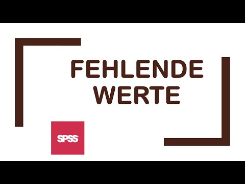 SPSS: Definition von fehlenden Werten und Labels