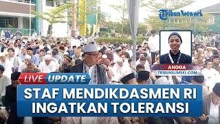 Rayakan Lebaran Hari Ini, Ratusan Jemaah Penuhi Masjid Universitas Muhammadiyah Palembang