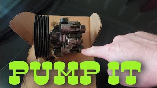 How to power steering pump Scion tC along with alternator removal