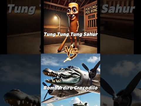tung tung tung sahur VS bombardiro crocodilo 1 #tungtungtungsahur #bombardirocrocodilo