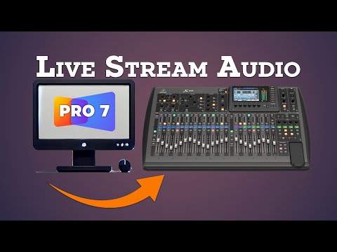 Setup LIVE Stream Audio IN and OUT of ProPresenter 7