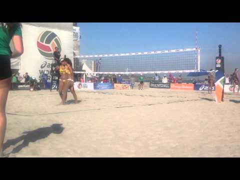 Salgado Sisters vs Maria and Agatha: FIVB Long Beach 2013 Semifinal