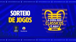 Assista sorteio dos grupos da Copa do Nordeste 2026