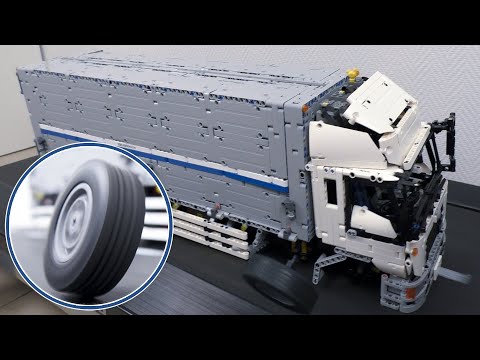 Wing Body Truck VS TREADMILL. Lego Technic CRASH Test
