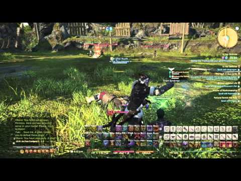 FINAL FANTASY XIV: Level 60 Ninja Job Quest Battle (In H