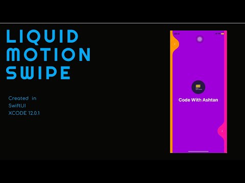 SwiftUI(2020): Animation | Onboarding Screen | Liquid Motion Swipe | Xcode 12.0.1
