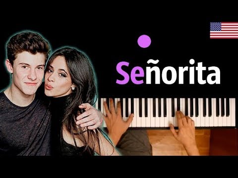 Shawn Mendes, Camila Cabello - Señorita ● караоке | PIANO_KARAOKE ● ᴴᴰ + НОТЫ & MIDI