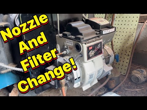 Quick Oil Boiler Service! Nozzle and Filter Change!
