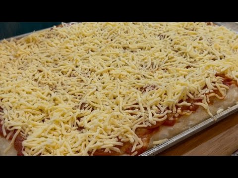 How  we made Pizza using a homemade Focaccia""  Bread for the crust_ A delicious and Easy Recipe!