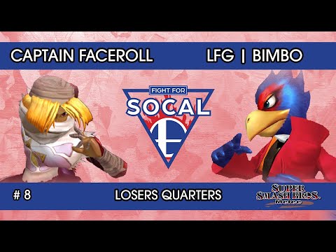 Fight For SoCal 8 - Captain Faceroll (Sheik) VS LFG | Bimbo (Falco) - SSBM - Losers Quarters