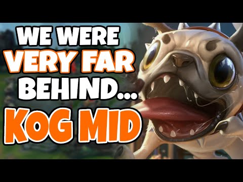 We were down 6k Gold at 12 Minutes, completely lost game. Oh wait I'm AP Kog'maw Mid, we win.