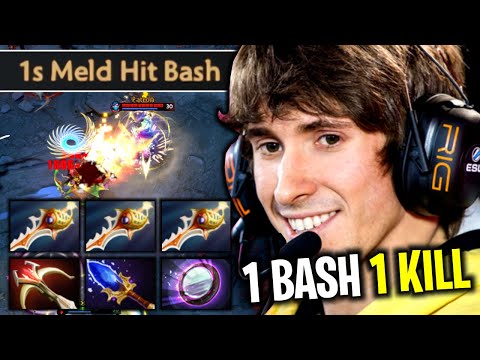 ONE BASH ONE KILL..!! 3x Divine Rapier Templar Assassin 1s Meld Bash by Dendi 7.26 | Dota 2