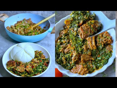 HOW TO COOK SADZA , BEEF & GREENS FROM START TO FINISH.