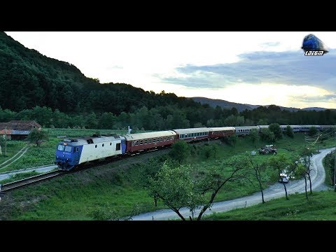 GM 65-1019-2 & IR1742 Satu Mare-Bucuresti Nord pe Apus/on Sunset in Muntii Apuseni Mountains