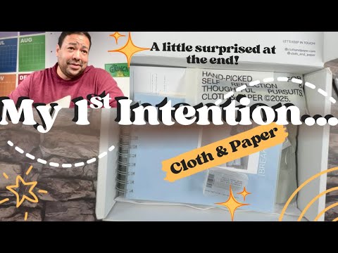 MY 1st Intention Box | UNBOXING | Cloth & Paper #october2025 #cloth&paper