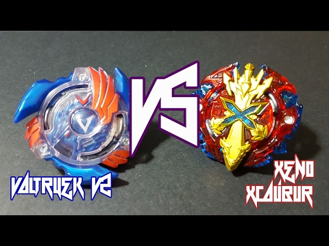 Battle!! Valtryek V2 VS Xeno Xcalibur .M.I - Beyblade Burst